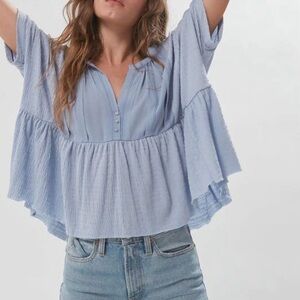 URBAN OUTFITTERS JASMINE BABYDOLL BLOUSE NWOT